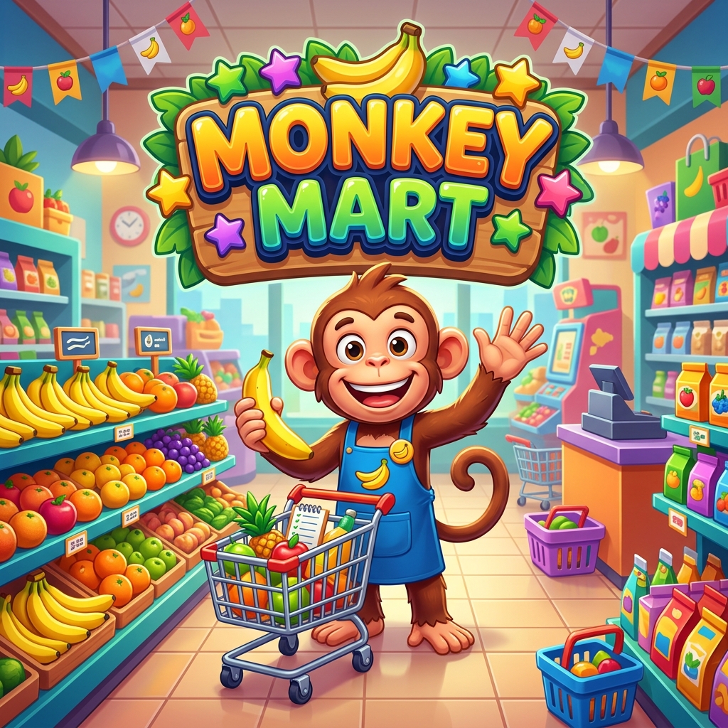 Play Monkey Mart Supermarket Idle Game
