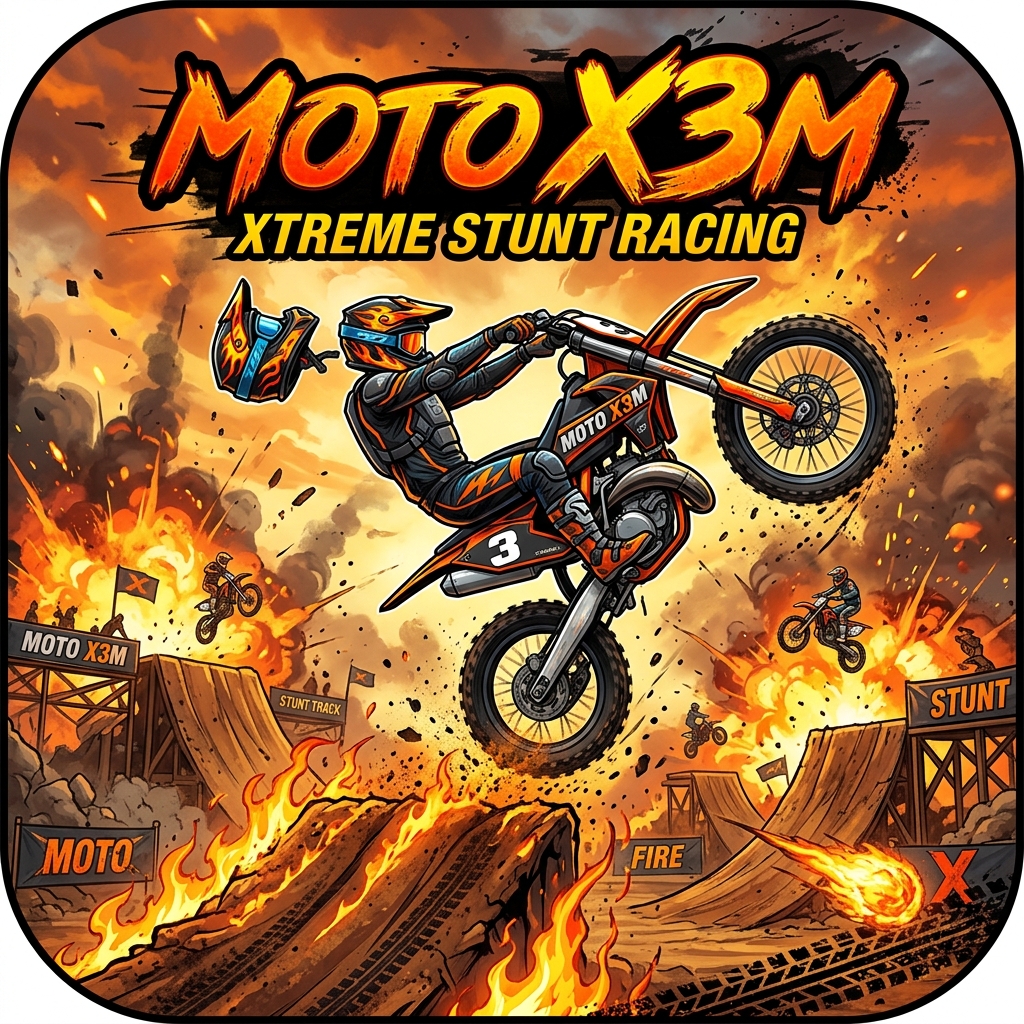 Play Moto X3M Dirt Bike Stunt Racing Game